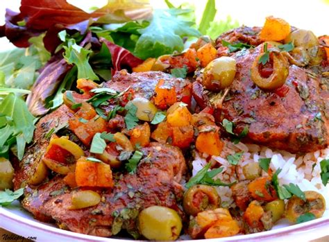 spicy-chicken-thighs-with-apricots-and-olives-noble image