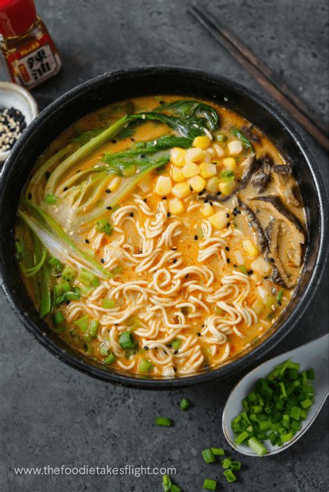 easy-one-pot-spicy-miso-ramen-vegan-the-foodie image