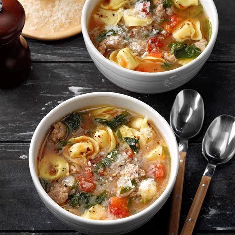 rustic-italian-tortellini-soup-recipe-taste-of-home image