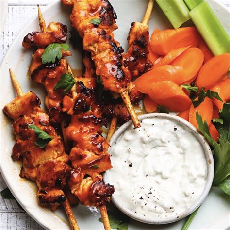 buffalo-chicken-skewers-with-a-blue-cheese-sauce image