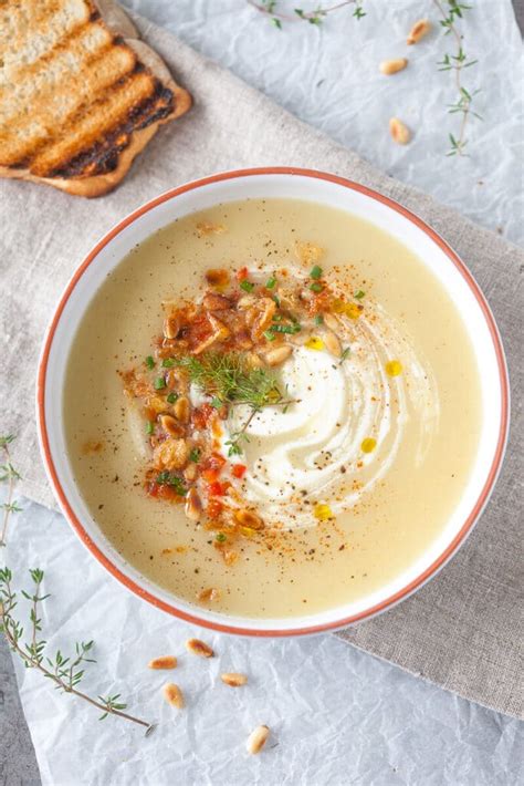 easy-garlic-and-potato-cream-soup-vibrant-plate image