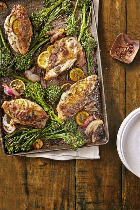 best-lemon-rosemary-chicken-with-roasted-broccolini image