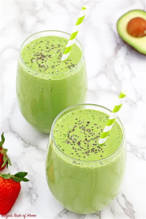 easy-spinach-smoothie-recipe-with-avocados image