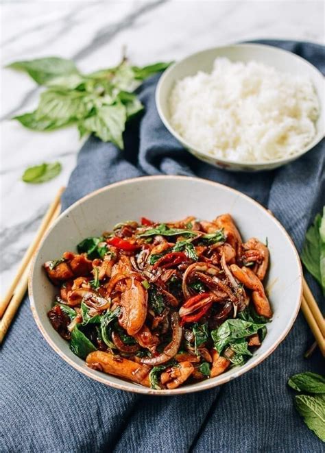 thai-chicken-stir-fry-with-basil-mint-the-woks-of-life image