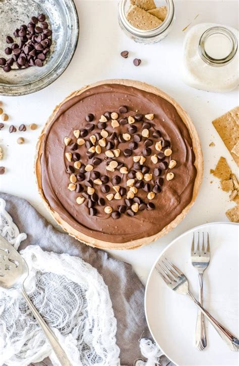 easy-no-bake-peanut-butter-nutella-cheesecake-oh image