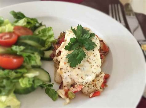 baked-cod-with-vegetable-and-mozzarella-cheese image
