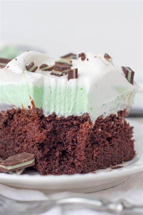 andes-mint-chocolate-pudding-poke-cake-easy-cool image
