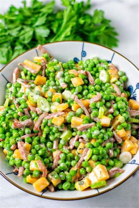 pea-salad-vegan-easy-contentedness-cooking image