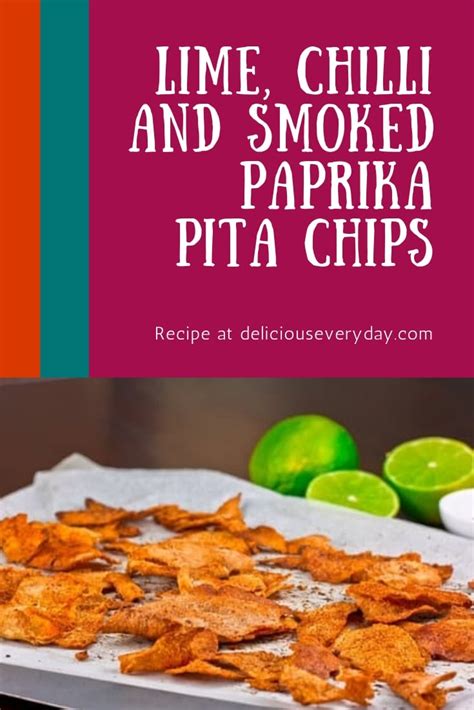 chili-lime-smoked-paprika-pita-chips-delicious image