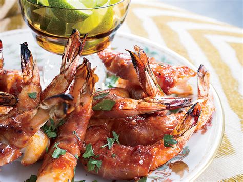 prosciutto-wrapped-shrimp-with-bourbon-barbecue-sauce image