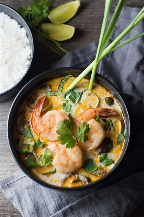 thai-coconut-shrimp-soup-butter-and-things-entree image