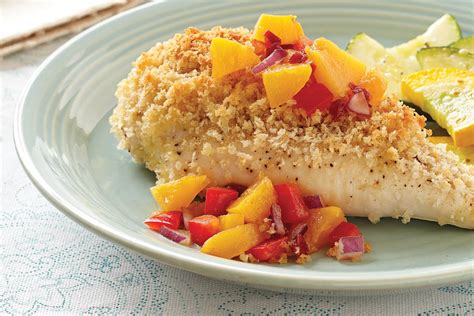 cumin-crusted-chicken-breasts-with-chipotle-peach-salsa image