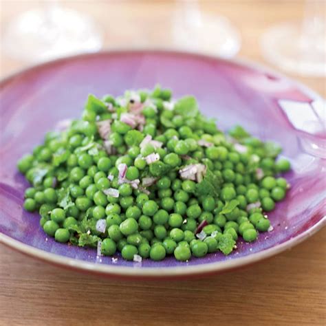 spring-peas-with-mint-recipe-mark-ladner-food-wine image