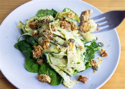 creamy-courgettes-with-sage-capers-and-smoky-tempeh image