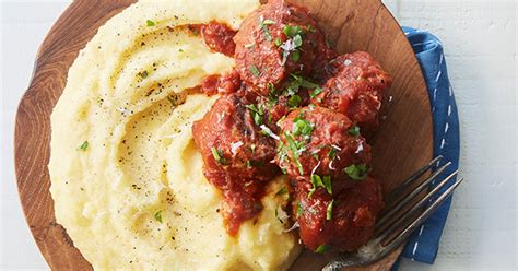 polenta-and-meatballs-recipe-purewow image