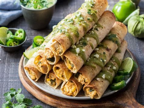 roasted-chicken-verde-taquitos-give-it-some-thyme image