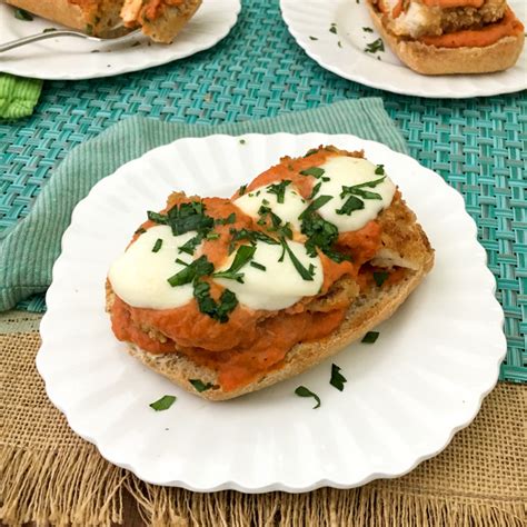 open-faced-chicken-parmesan-sandwiches-teaspoon-of image