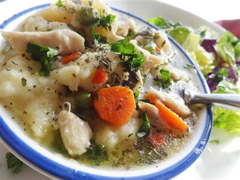 southern-chicken-and-dumplings-recipe-savory-with-soul image