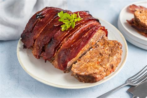 bacon-wrapped-meatloaf-with-barbecue-sauce-glaze image