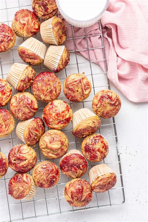 peanut-butter-and-jelly-mini-muffins-simply-quinoa image