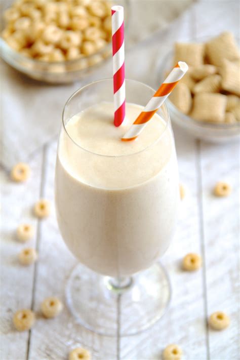 cereal-milk-protein-smoothie-running-with-spoons image