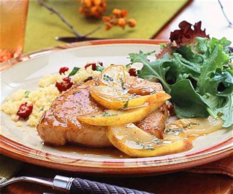 pork-chops-with-pear-maple-sauce-midwest-living image