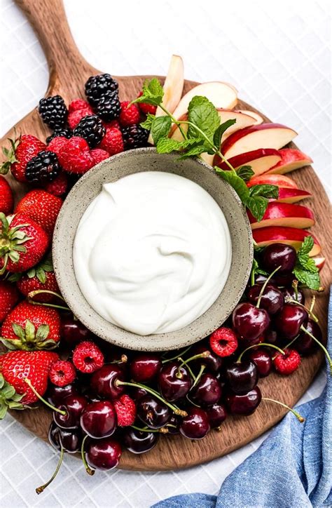 easy-yogurt-fruit-dip-recipe-3-ingredients-only image