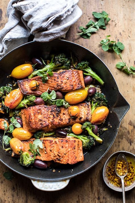 sicilian-style-salmon-with-garlic-broccoli-and-tomatoes image