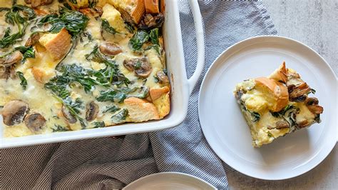30-minute-spinach-and-mushroom-egg-strata image