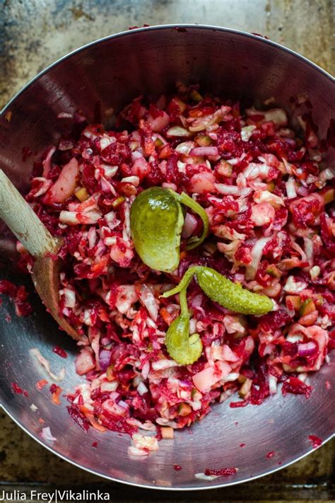 beet-sauerkraut-salad-vinegret-vikalinka image