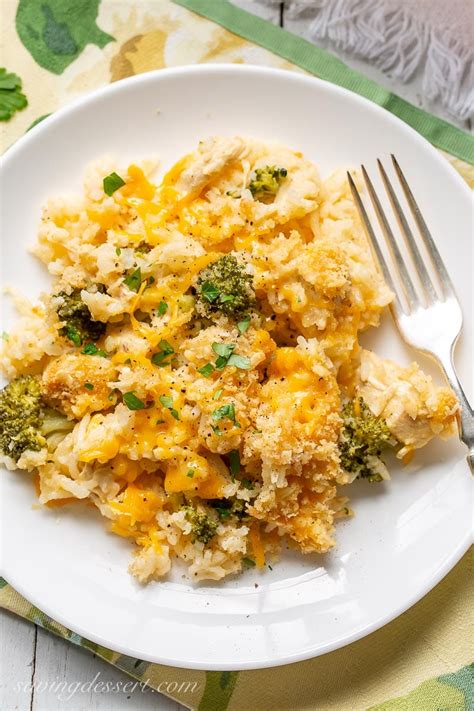 cheesy-chicken-broccoli-and-rice-casserole-saving image
