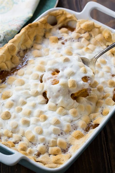 sweet-potato-casserole-with-marshmallows-spicy image