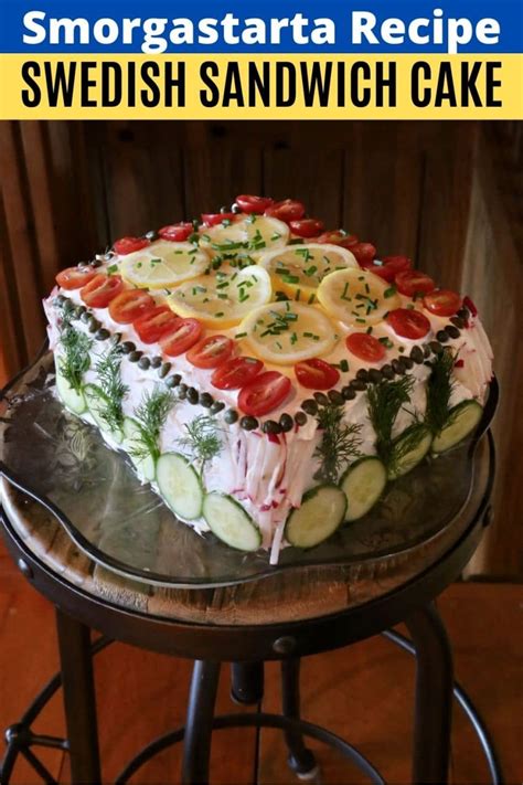 swedish-sandwich-cake-homemade-smorgastarta image
