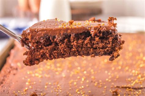 moist-chocolate-sheet-pan-poke-cake-the-kitchen image