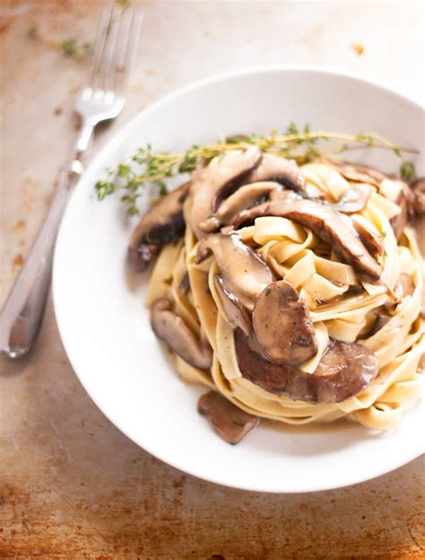 mushroom-pasta-basil-and-bubbly image