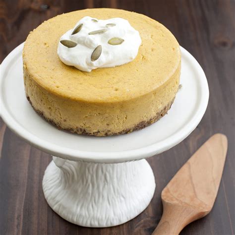 pumpkin-cheesecake-with-gluten-free-nut-crust-nordic image