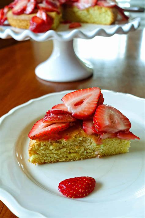 strawberry-almond-flour-cake-southern-kissed image