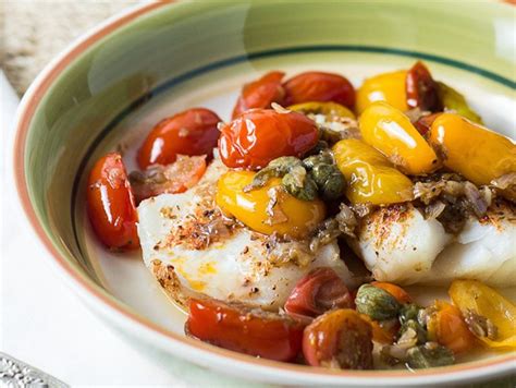 striped-bass-with-herbed-caper-and-tomato-sauce image