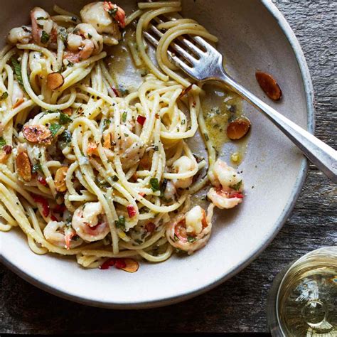 spaghetti-with-shrimp-lemon-mint-and-pecorino image