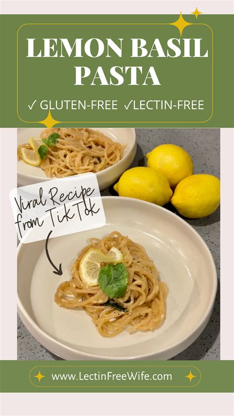 lemon-basil-pasta-lectin-free-and-gluten-free image