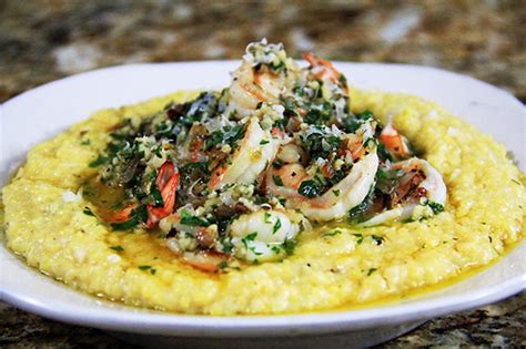 garlic-shrimp-scampi-with-creamy-parmesan-grits image