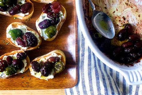 roasted-grape-and-olive-crostini-smitten-kitchen image