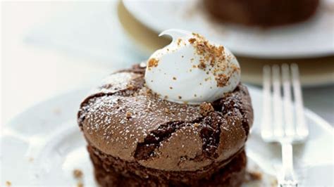 chocolate-amaretti-tortes-recipe-bon-apptit image