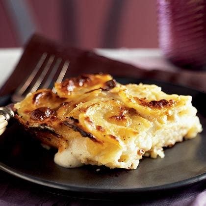 potato-gratin-with-goat-cheese-and-garlic-recipe-myrecipes image