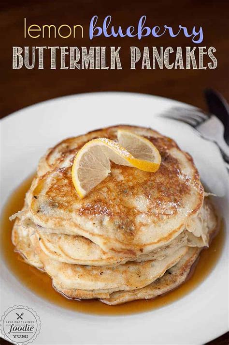 lemon-blueberry-buttermilk-pancakes-self-proclaimed image