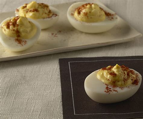 curry-deviled-eggs-recipe-finecooking image