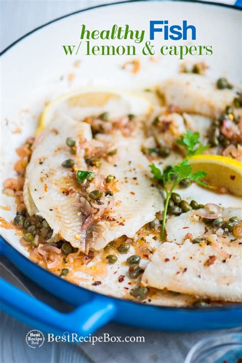 healthy-white-fish-with-lemon-and-capers-best-recipe-box image