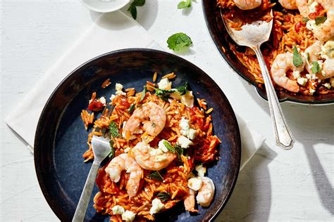 orzo-skillet-with-shrimp-and-feta-the-kitchn image
