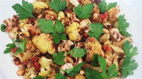 roasted-indian-cauliflower-with-cashews-food-wine image