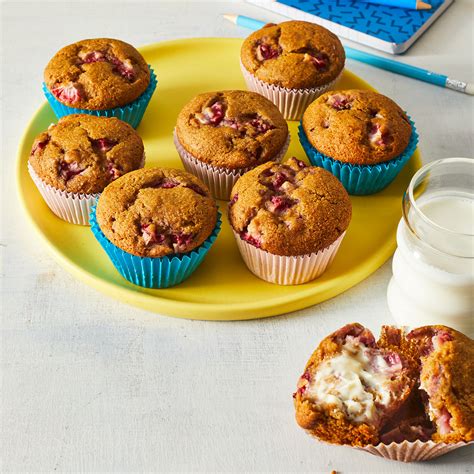 whole-wheat-strawberry-muffins-recipe-eatingwell image